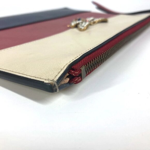 GUCCI 476077 BEE Bee Border Pearl Rhinestone Bag Pouch Clutch bag - Picture 2 of 13